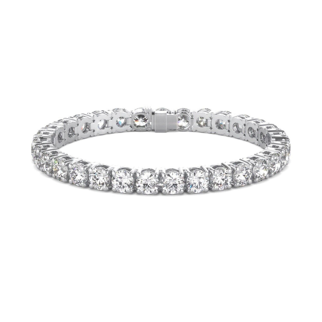Lab Grown Diamond Tennis Bracelet D-E VS1-VS2 14K White Gold 2.52 cttw 4 Prong