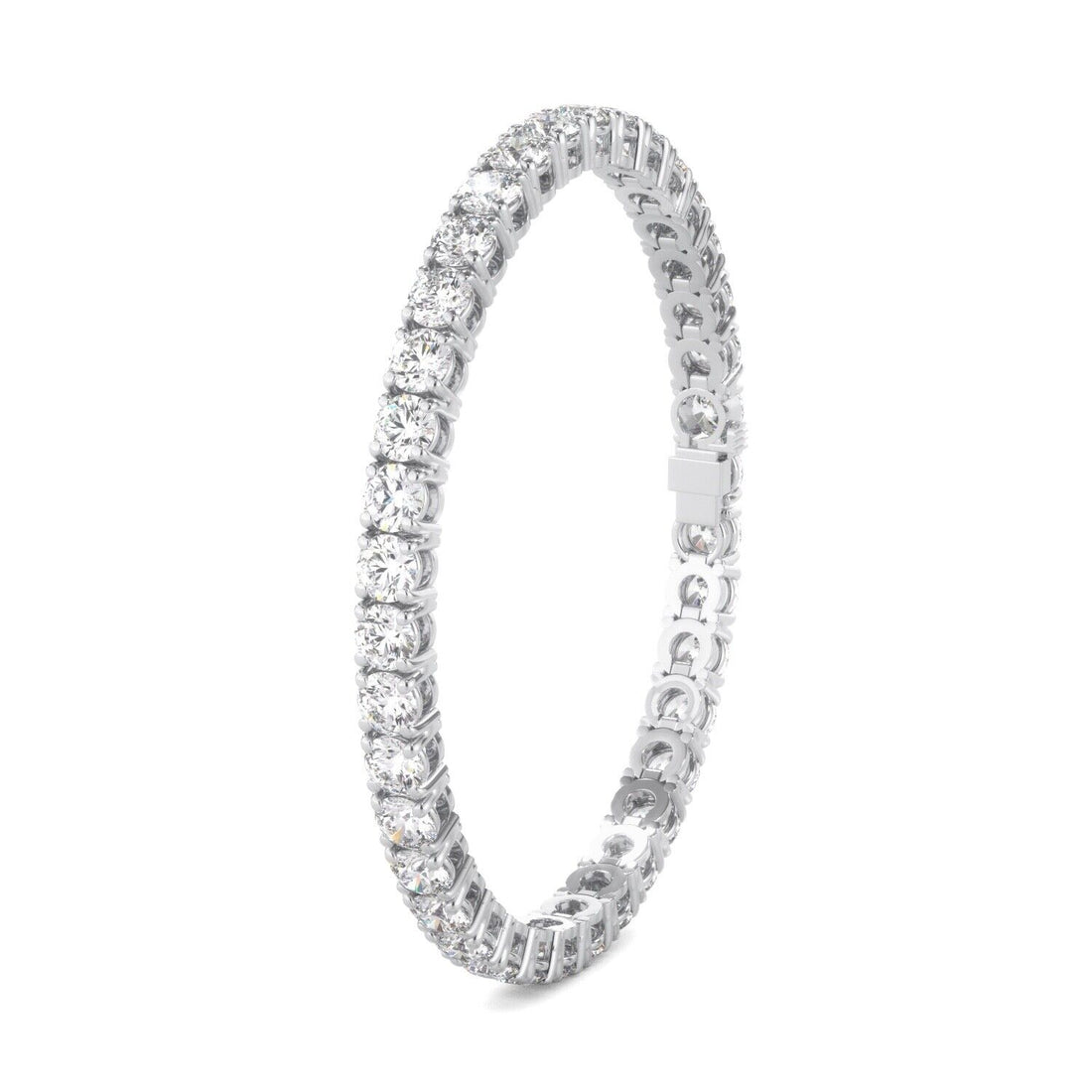 Lab Grown Diamond Tennis Bracelet D-E VS1-VS2 14K White Gold 8.36cttw 4 Prong