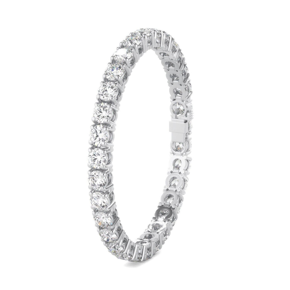 Lab Grown Diamond Tennis Bracelet D-E VS1-VS2 14K White Gold 3.63cttw 4 Prong