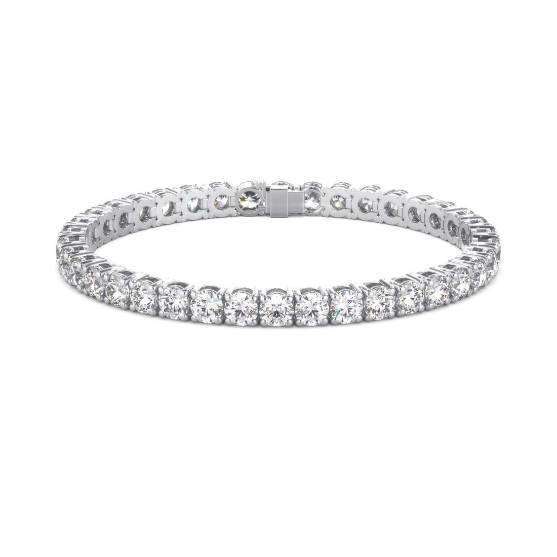 Lab Grown Diamond Tennis Bracelet D-E VS1-VS2 14K White Gold 8.36cttw 4 Prong