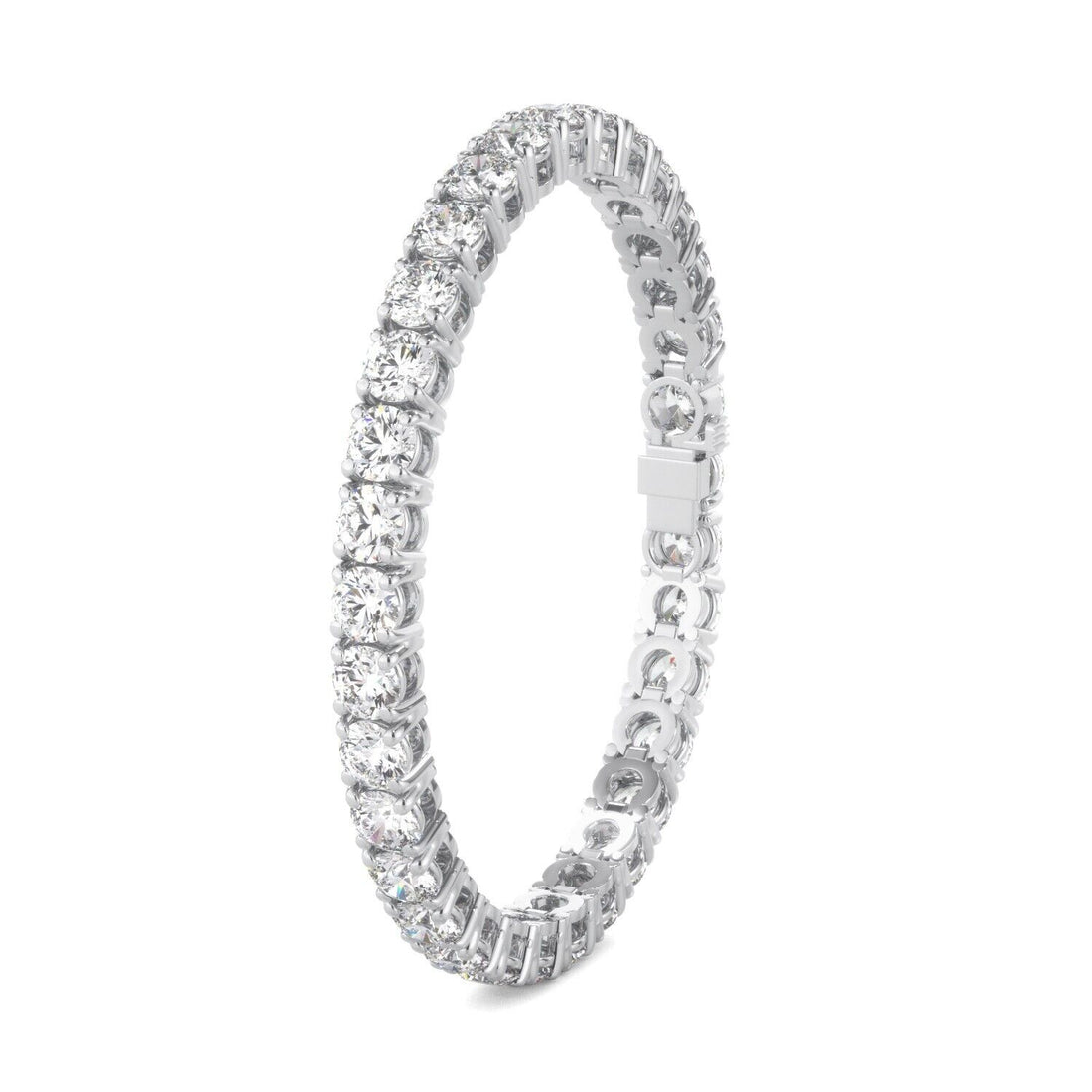 Lab Grown Diamond Tennis Bracelet D-E VS1-VS2 14K White Gold 17.79cttw 4 Prong
