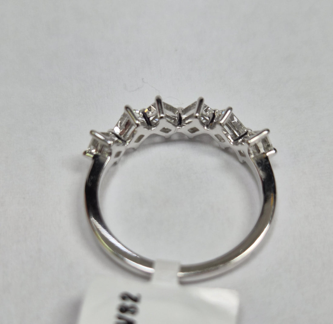 Jordan 6 emerald cut ring