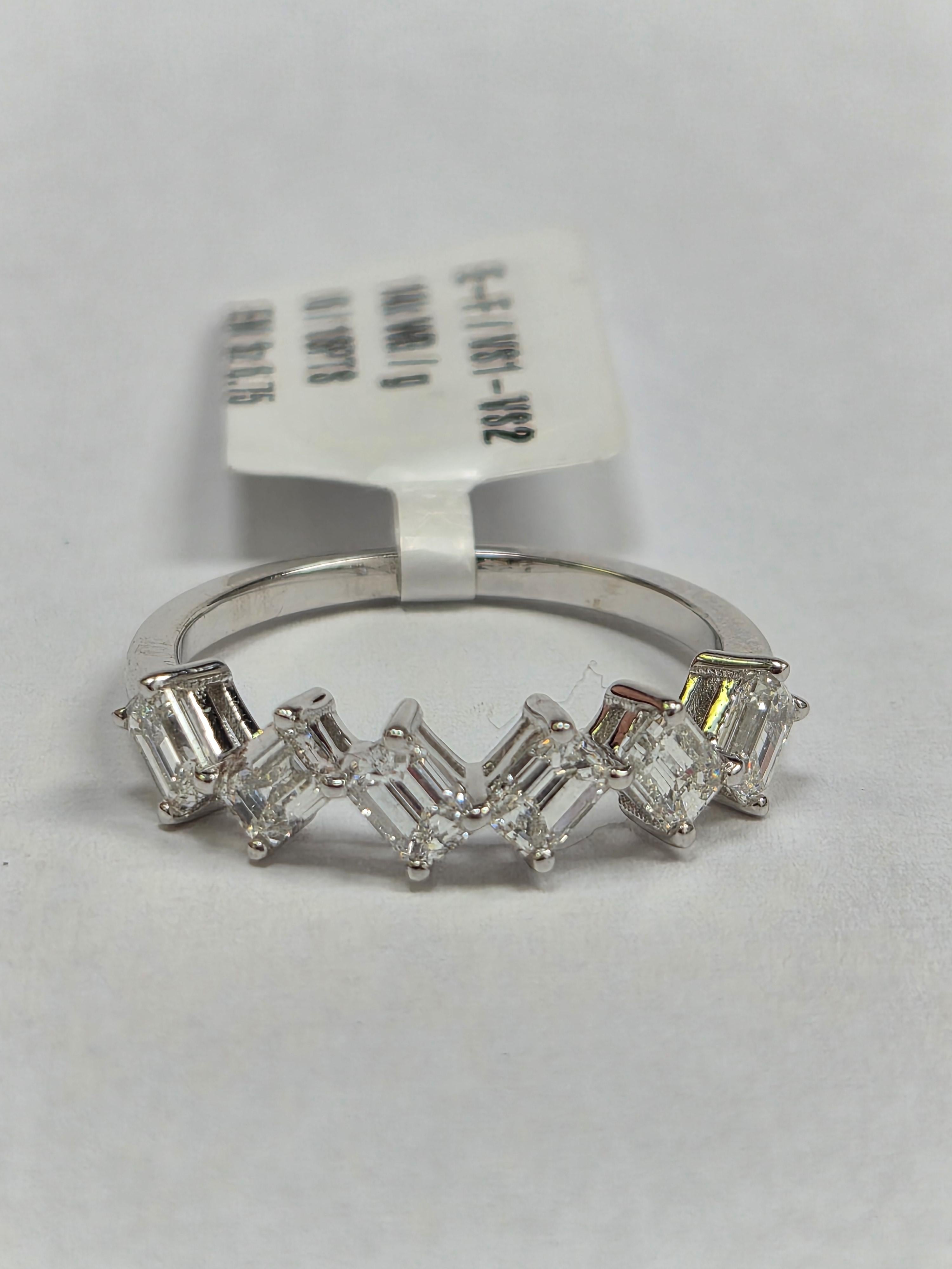 Jordan 6 emerald cut ring