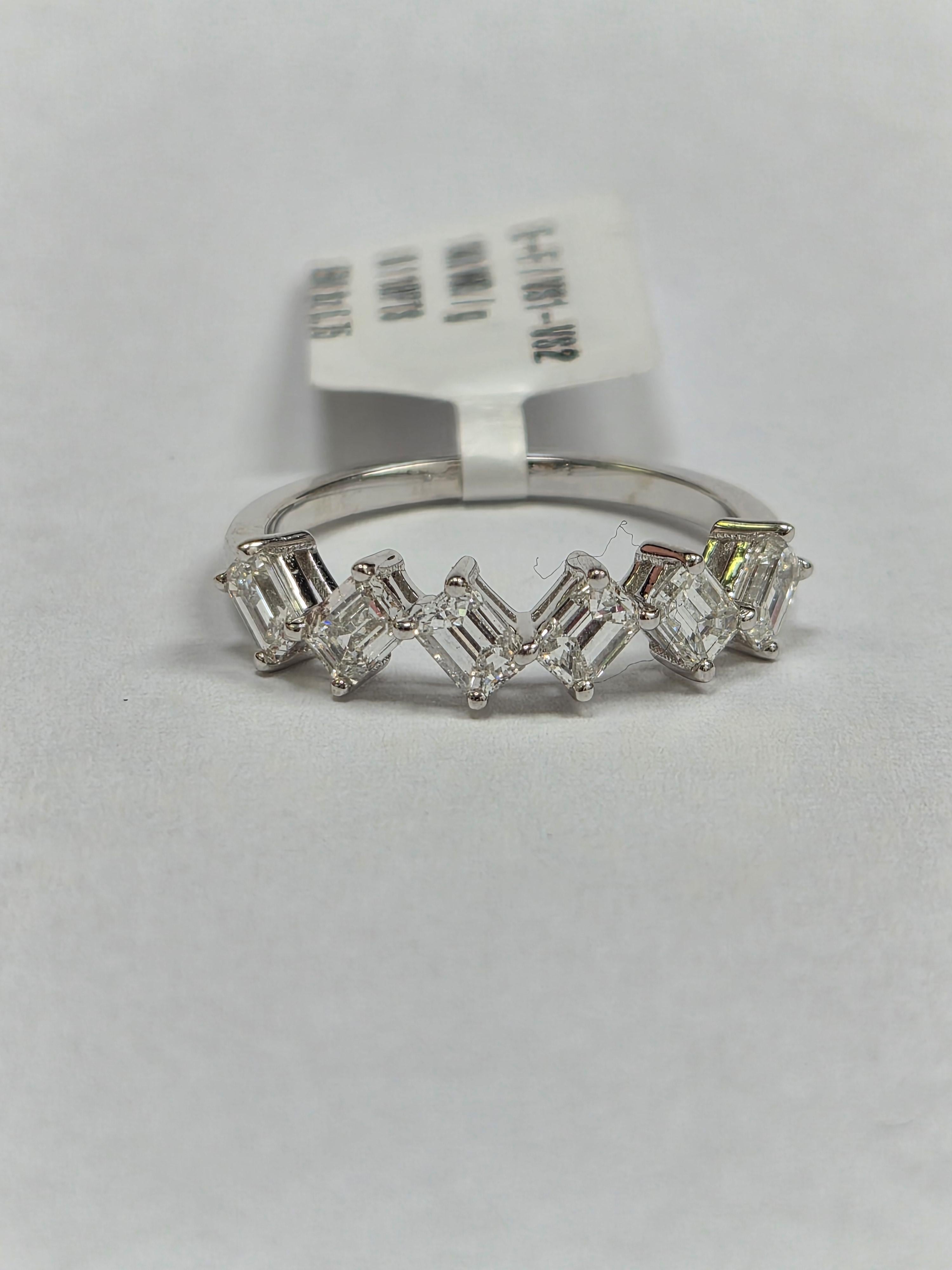 Jordan 6 emerald cut ring