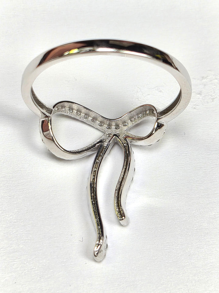 Bow Ring 0.45cts diamond 14K white gold Ring