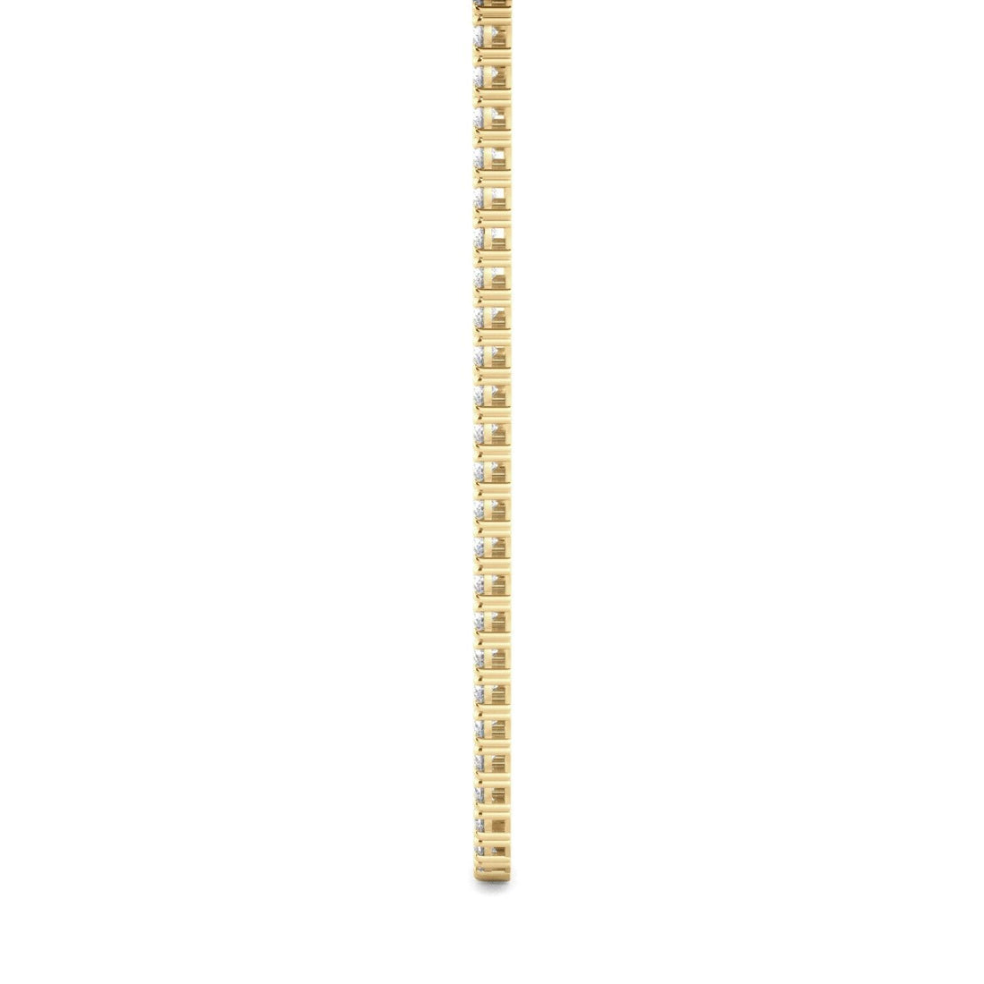 Lab Grown Diamond Tennis Necklace D-E VS1-VS2 14K Yellow Gold 4.82cttw 4 Prong
