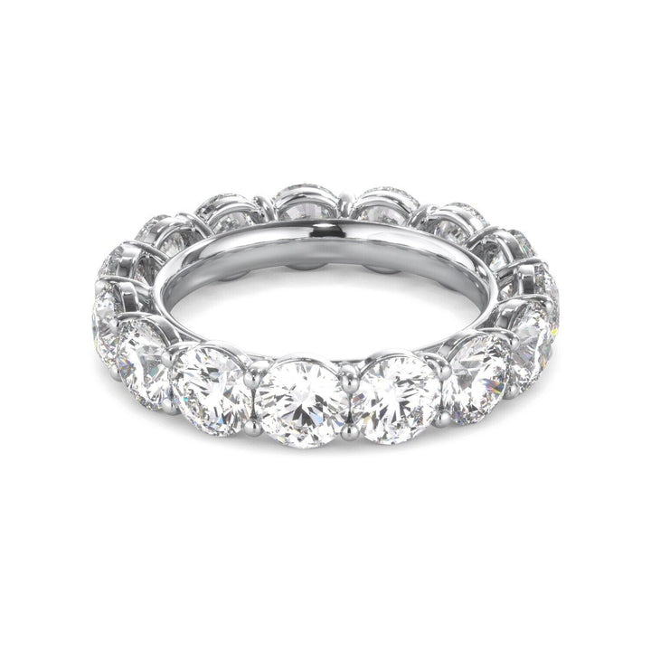 Lab Grown Diamond Eternity Ring D-E VS1-VS2 18K White Gold 4.64cttw Size 8