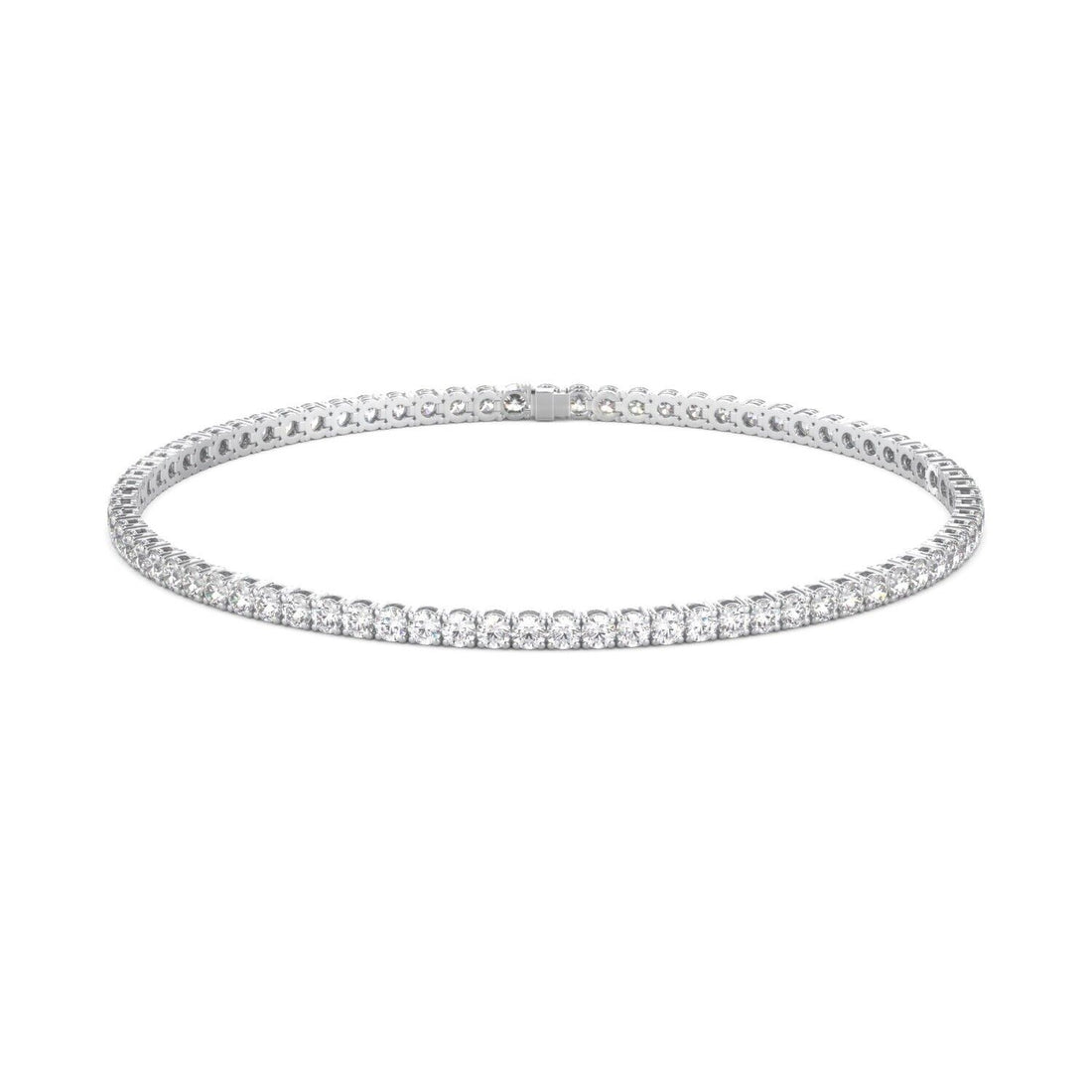 Lab Grown Diamond Tennis Bracelet D-E VS1-VS2 14K White Gold 3.00 ct 4 Prong