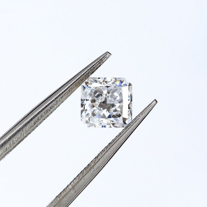 14K Gold 0.9 ct Square Radiant Cut Diamond ? Solitaire Engagement Ring D SI1