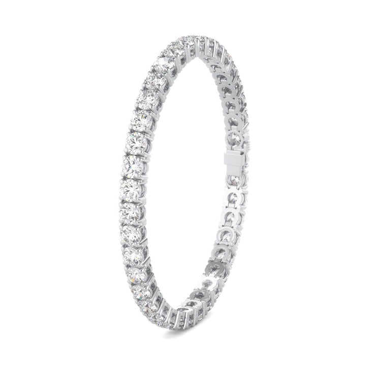 Lab Grown Diamond Tennis Bracelet D-E VS1-VS2 14K White Gold 8.40cttw 4 Prong