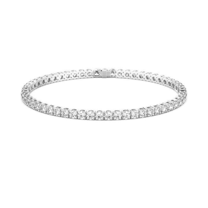 Diamond Tennis Bracelet G SI1-SI2 14K White Gold 18.19cttw 4 Prong
