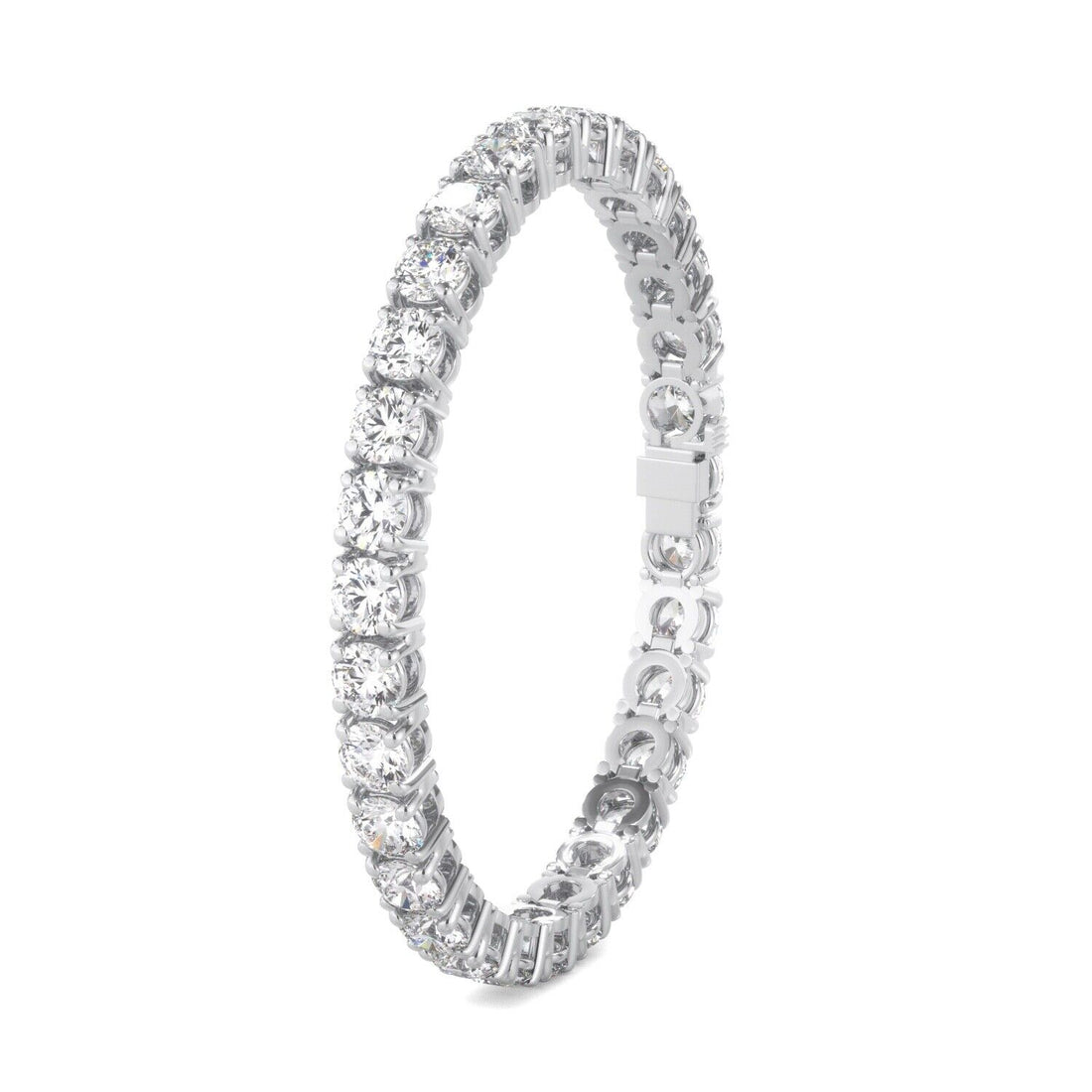 Lab Grown Diamond Tennis Bracelet D-E VS1-VS2 14K White Gold 2.52 cttw 4 Prong