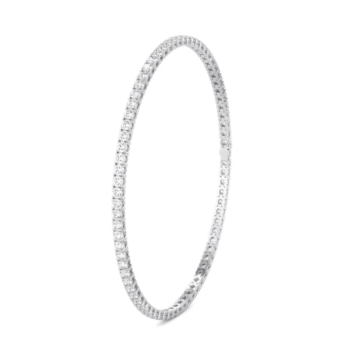 Lab Grown Diamond Tennis Bracelet D-E VS1-VS2 14K White Gold 2.79cttw 4 Prong