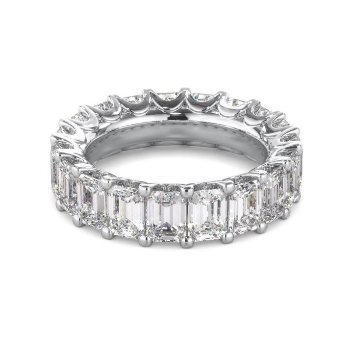Lab Grown Diamond Eternity Ring D-E VS1-VS2 18K White Gold 5.91cttw