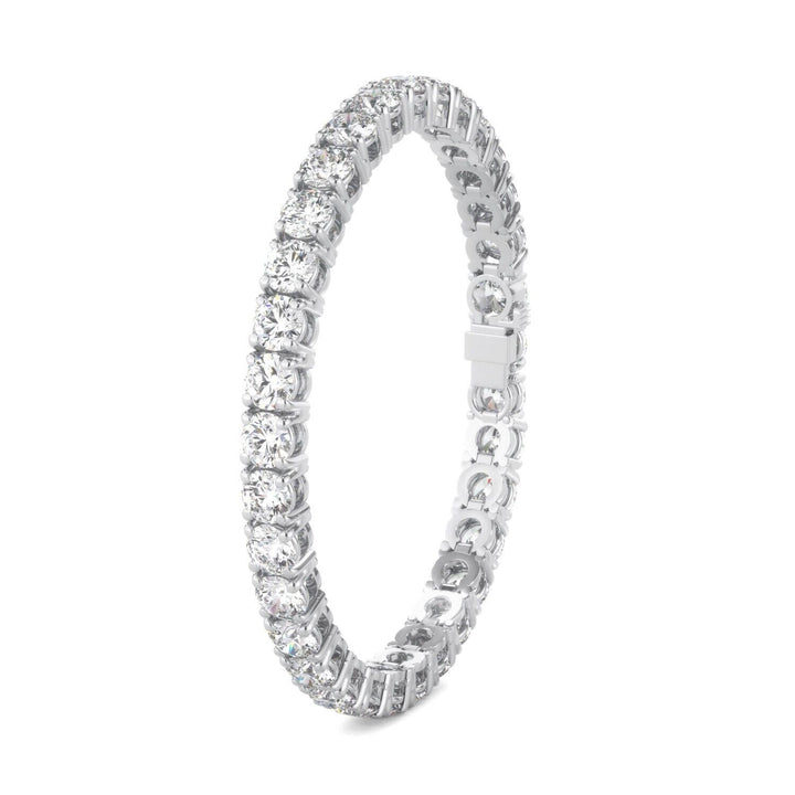 Lab Grown Diamond Tennis Bracelet D-E VS1-VS2 14K White Gold 17.82cttw 4 Prong