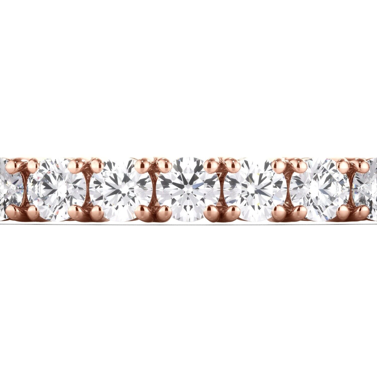 Lab Grown Diamond Tennis Bracelet D-E VS1-VS2 14K Rose Gold 14.00cttw 4 Prong