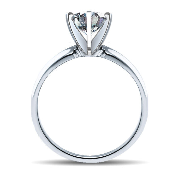 14K Gold 0.61 ct Marquise Cut Diamond Solitaire Engagement Ring F SI2