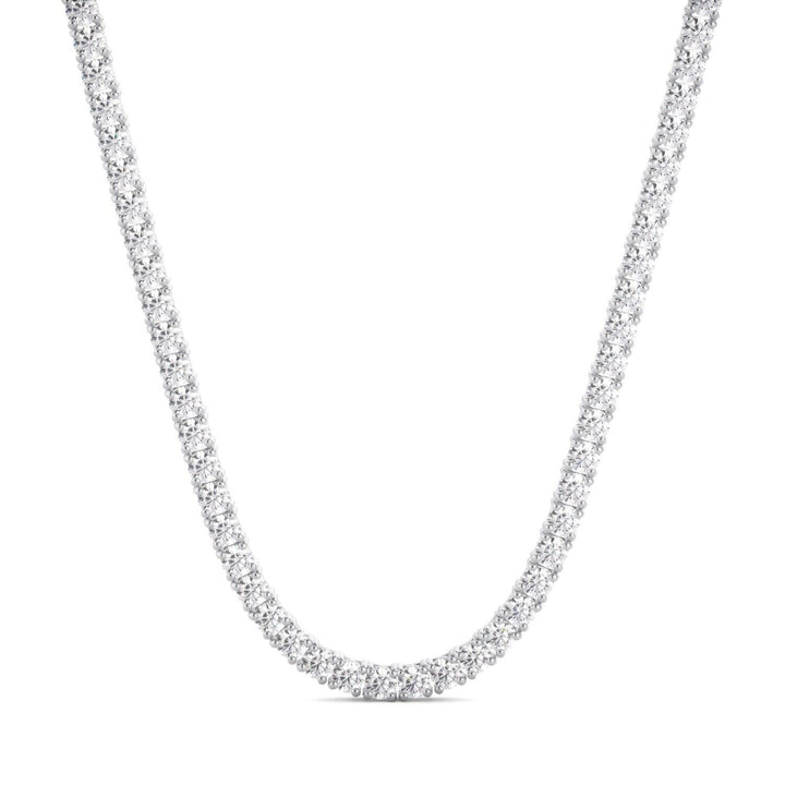 Lab Grown Diamond Tennis Necklace D-E VS1-VS2 14K White Gold 5.23cttw 4 Prong