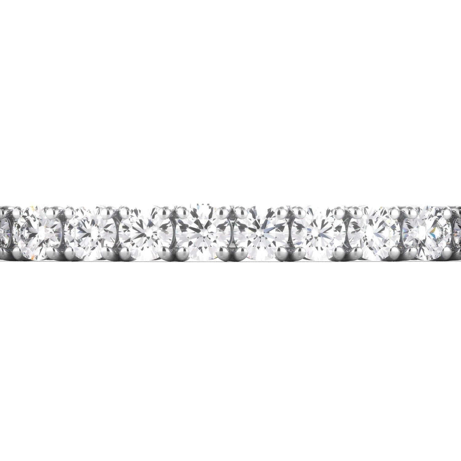 Lab Grown Diamond Tennis Bracelet D-E VS1-VS2 14K White Gold 4.78cttw 4 Prong