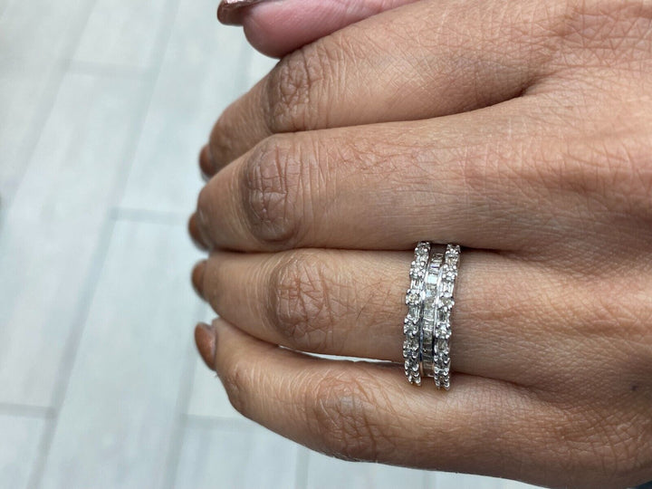 0.50 tcw Cocktail Ring with White na Diamonds in 10K white gold