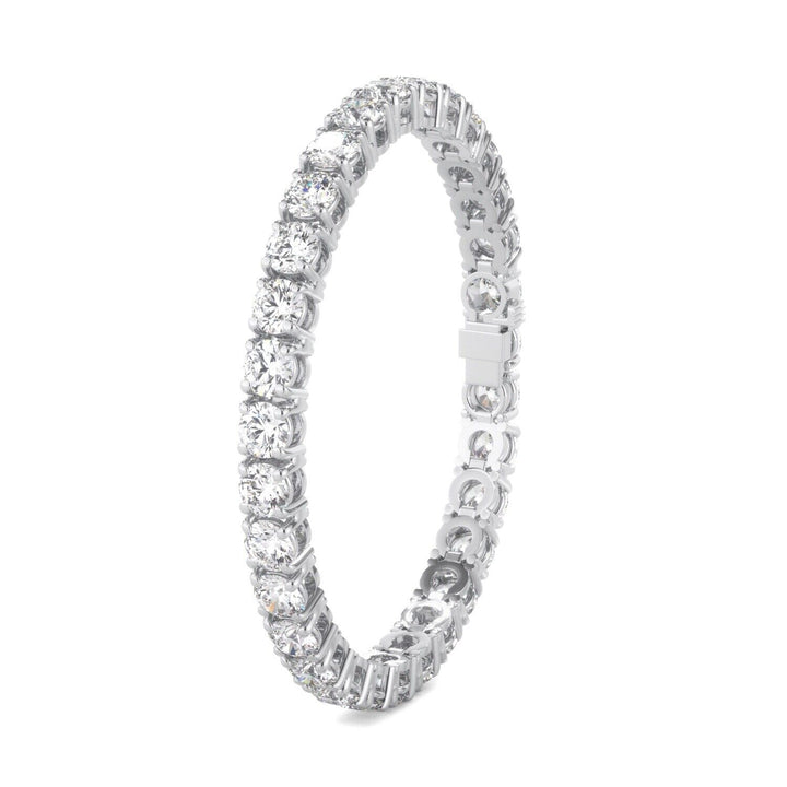 Lab Grown Diamond Tennis Bracelet D-E VS1-VS2 14K White Gold 2.49 cttw 4 Prong