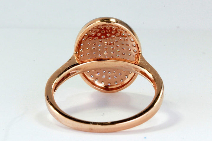 0.27 tcw Cocktail Ring with White Diamonds and Pink Diamonds in 18k Rose Gold