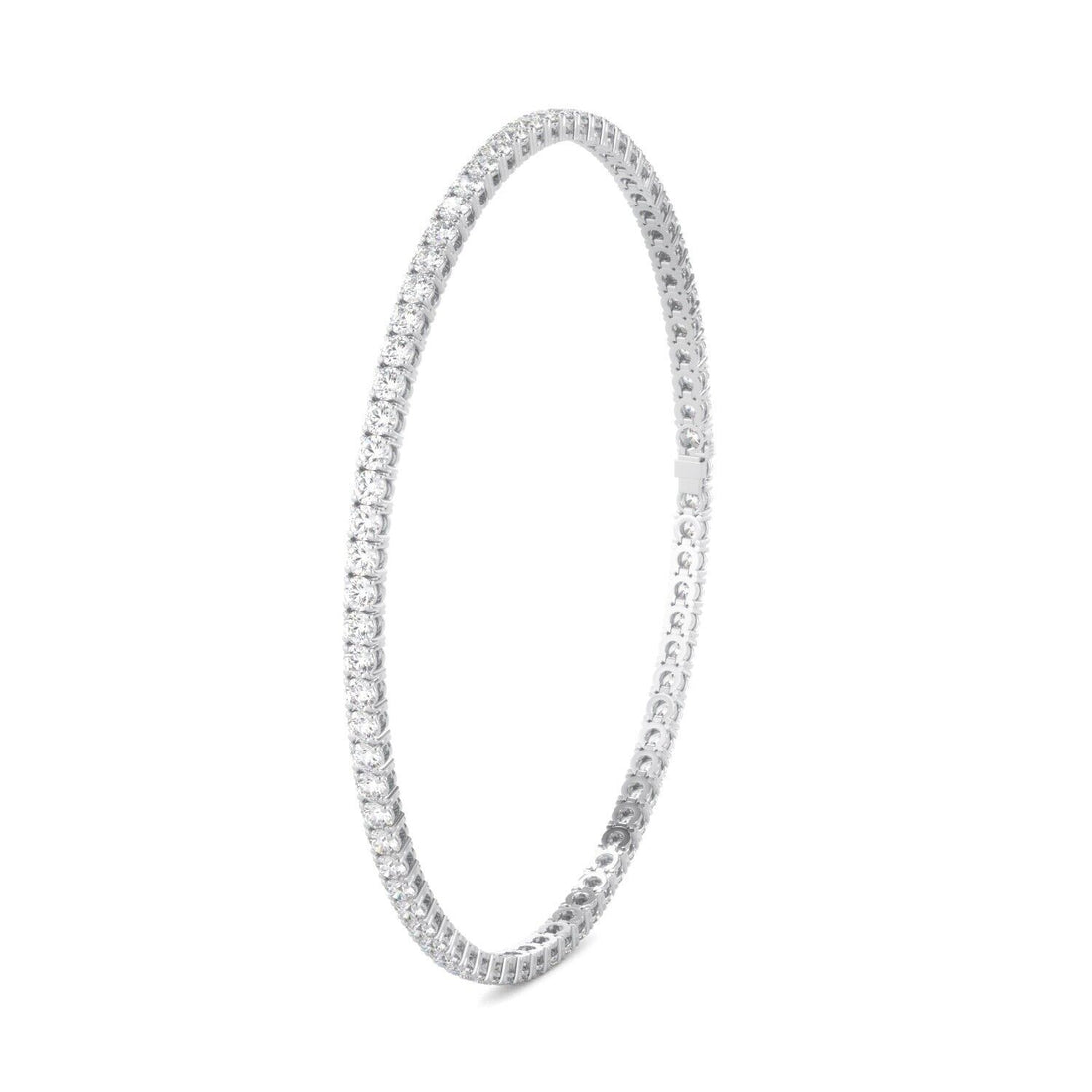 Lab Grown Diamond Tennis Bracelet D-E VS1-VS2 14K White Gold 3.00 ct 4 Prong
