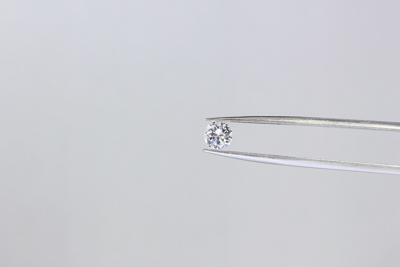 14K Gold 0.51 ct Round Cut Diamond Solitaire Engagement Ring F VS2