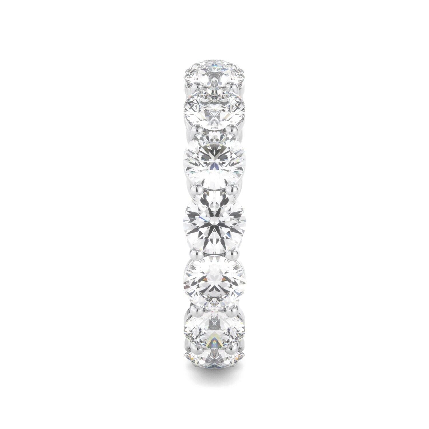 Lab Grown Diamond Eternity Ring D-E VS1-VS2 18K White Gold 7.09cttw Size 7