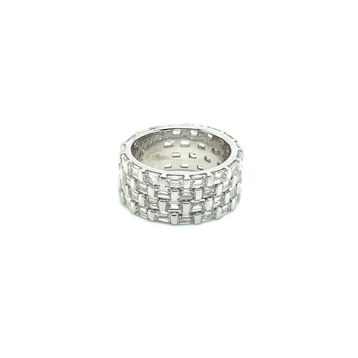 Lab Grown Diamond Fashion Ring F VS2 14K White Gold 5.86cttw Size 6