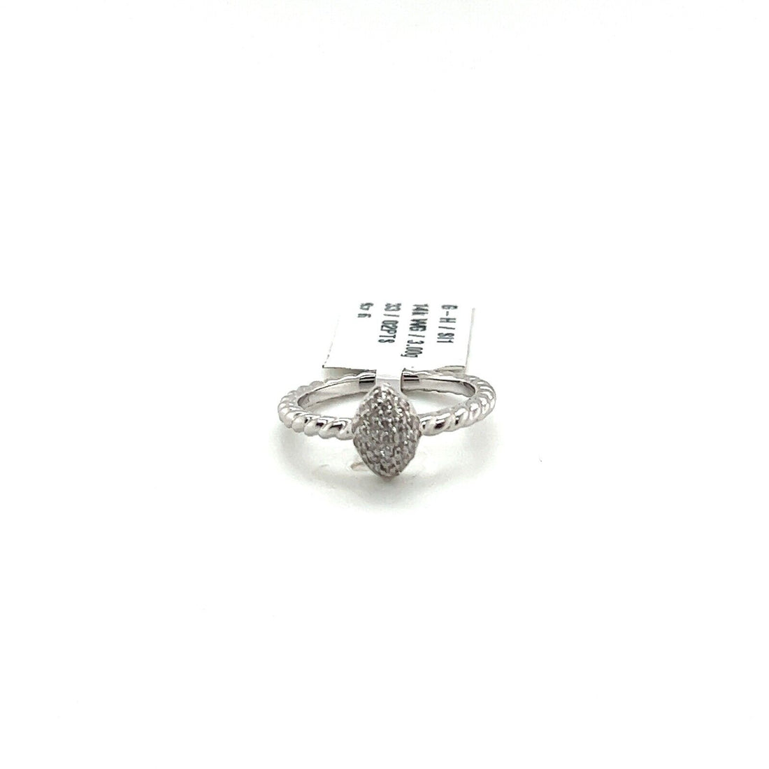 roped oval diamond ring