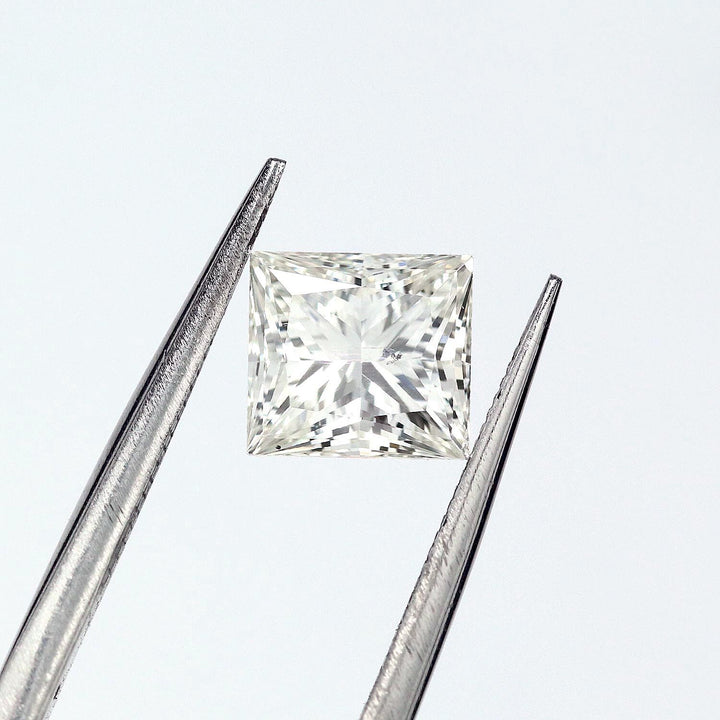 14K Gold 1.65 ct Princess Cut Diamond Solitaire Engagement Ring J SI1