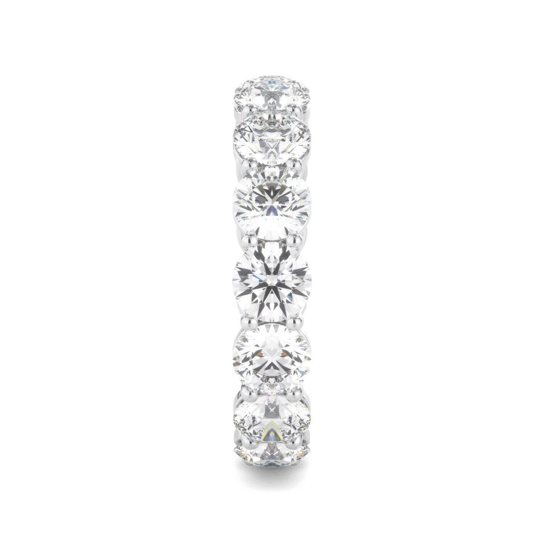 Lab Grown Diamond Eternity Ring D-E VS1-VS2 18K White Gold 3.83cttw Size 4
