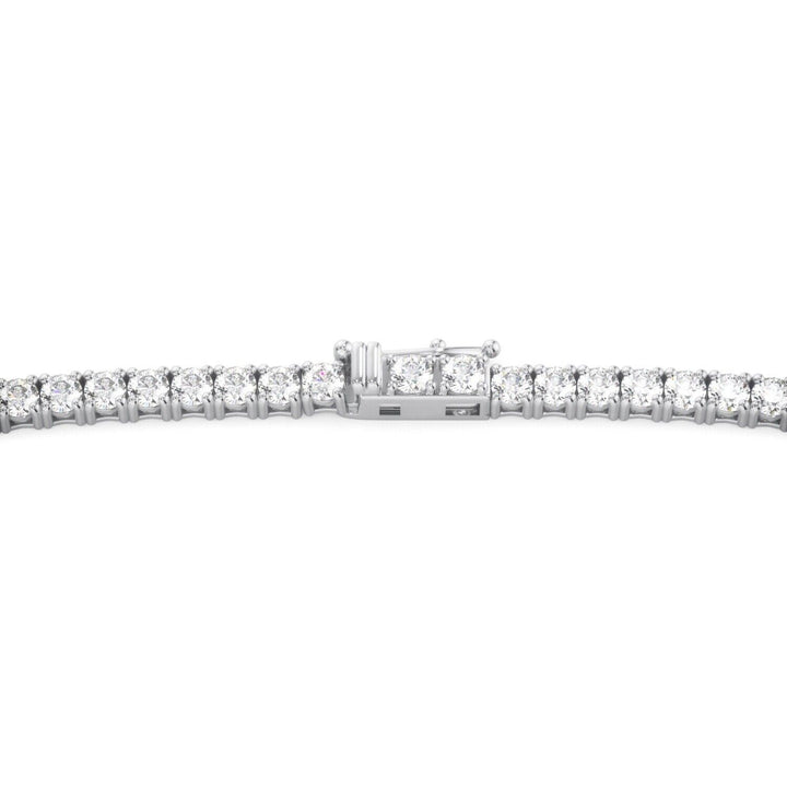 Lab Grown Diamond Tennis Necklace D-E VS1-VS2 14K White Gold 5.23cttw 4 Prong