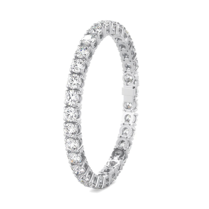 Lab Grown Diamond Tennis Bracelet D-E VS1-VS2 14K White Gold 3.77cttw 4 Prong