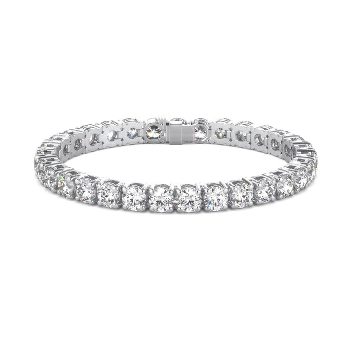 Lab Grown Diamond Tennis Bracelet D-E VS1-VS2 14K White Gold 2.49 cttw 4 Prong