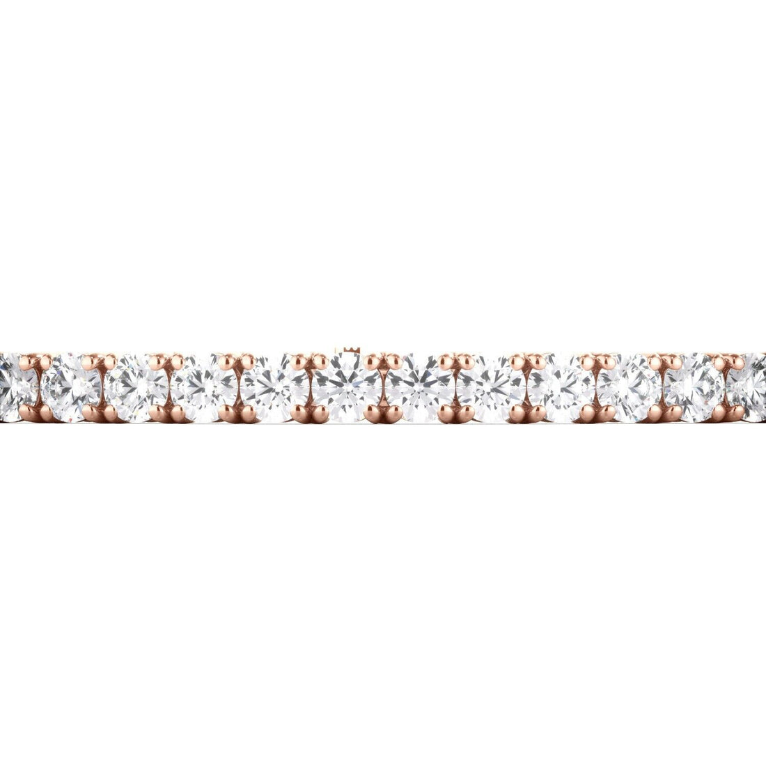 Lab Grown Diamond Tennis Bracelet D-E VS1-VS2 14K Rose Gold 4.86cttw 4 Prong