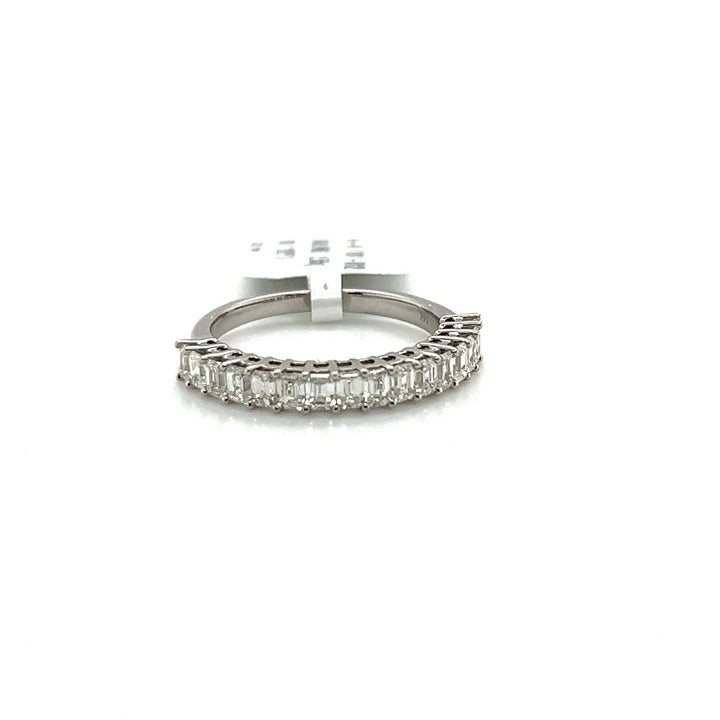 1.25 tcw half band eternity ring