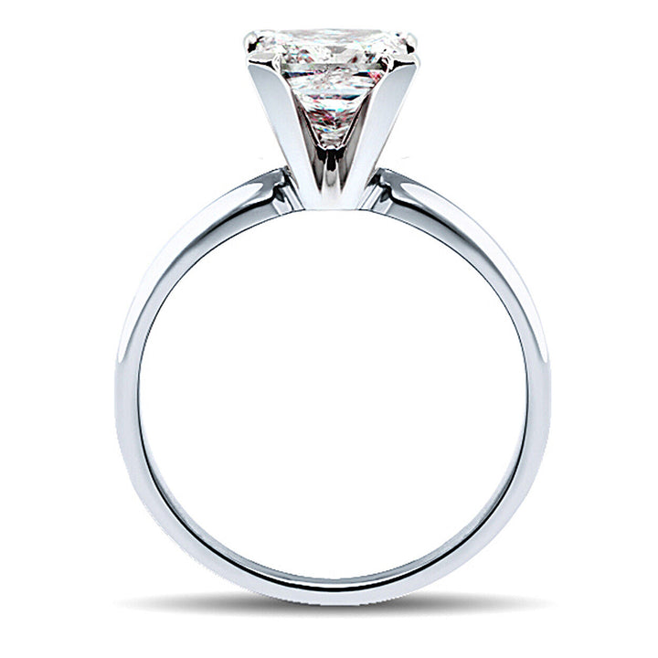14K Gold 0.76 ct Cushion Cut Diamond Solitaire Engagement Ring G SI1