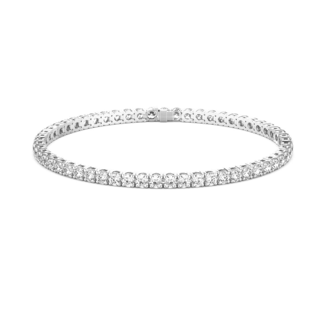 Diamond Tennis Bracelet G-H SI1-SI2 14K White Gold 14.00cttw 4 Prong