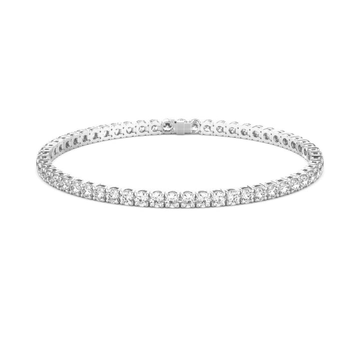 Diamond Tennis Bracelet G-H SI1-SI2 14K White Gold 14.00cttw 4 Prong