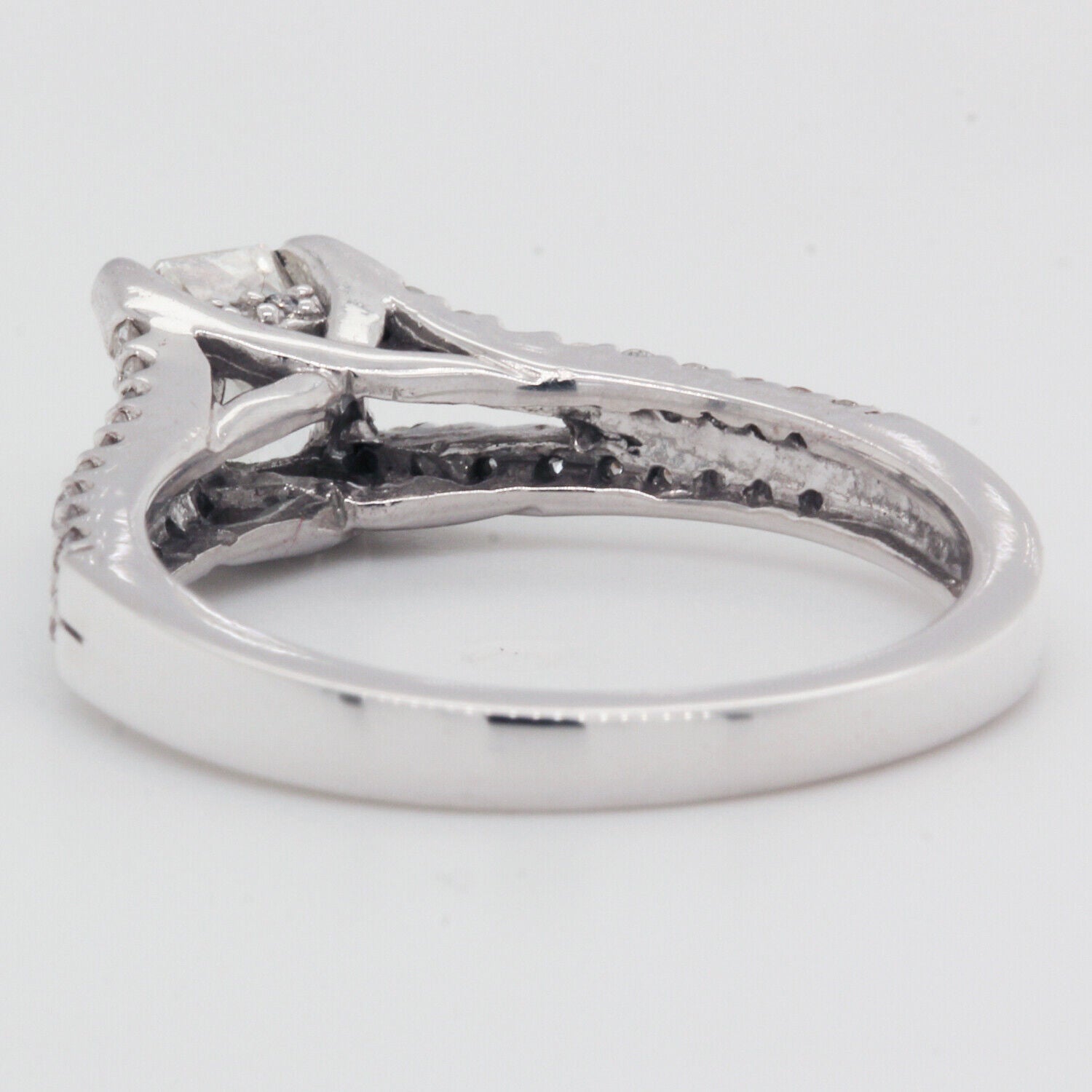 Radiant Cut Diamond Engagement Ring Clarity Enhanced 1.06 TCW 14K White Gold