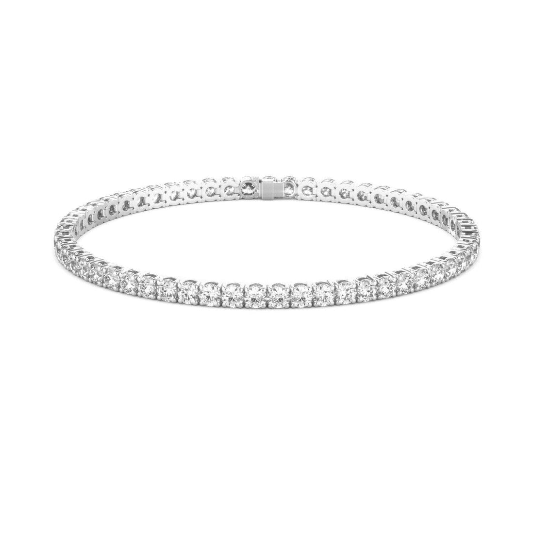 Diamond Tennis Bracelet G-H SI1-SI2 14K White Gold 14.00ct t/w 4 Prong