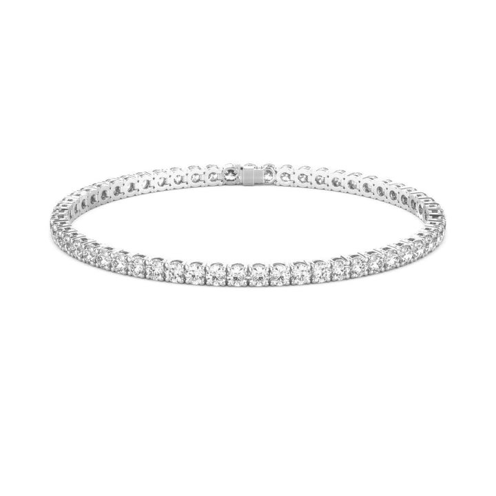 Diamond Tennis Bracelet G-H SI1-SI2 14K White Gold 7.07cttw 4 Prong