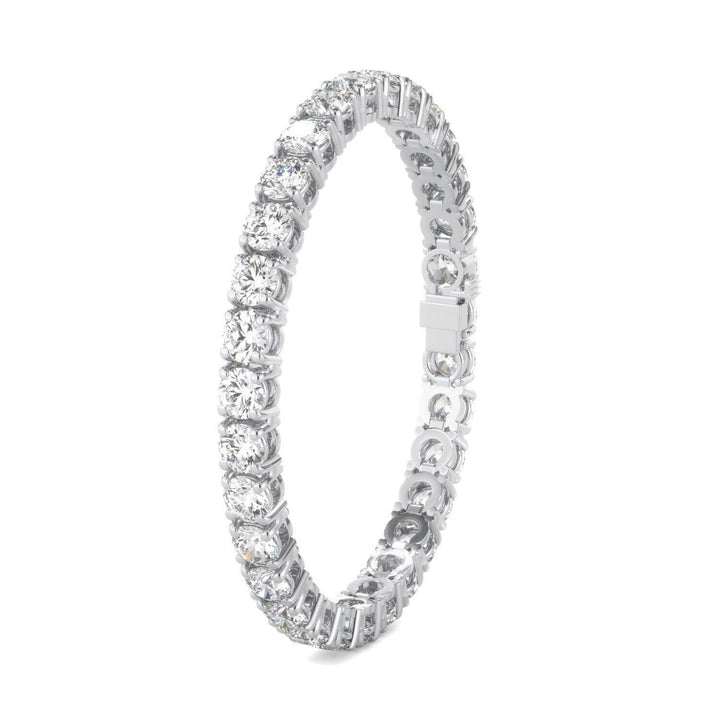 Lab Grown 7" Diamond Tennis Bracelet D-E VS1-VS2 14K White Gold 5.78ct t/w 4