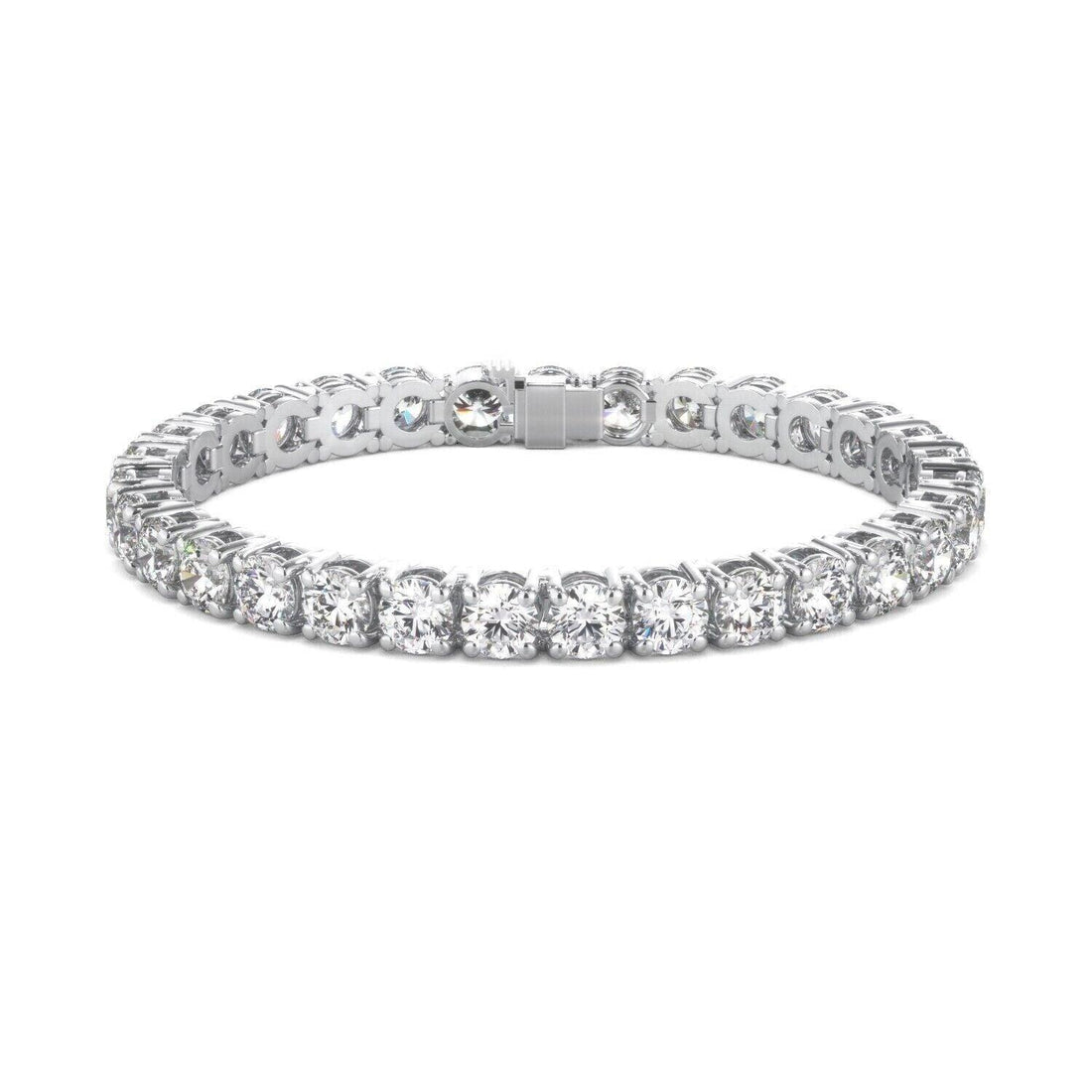 Lab Grown Diamond Tennis Bracelet D-E VS1-VS2 14K White Gold 3.63ct t/w 4-Prong