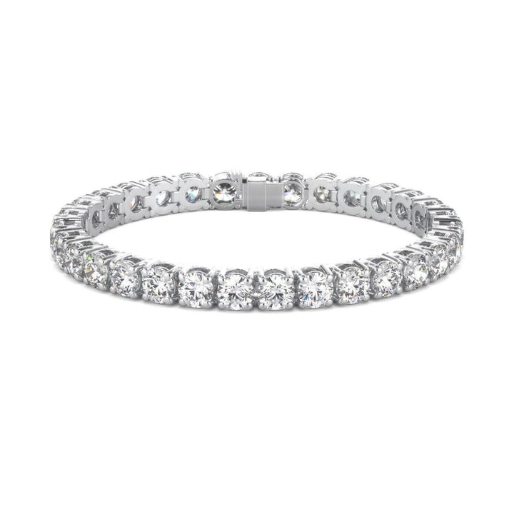 Lab Grown Diamond Tennis Bracelet D-E VS1-VS2 14K White Gold 3.63ct t/w 4-Prong