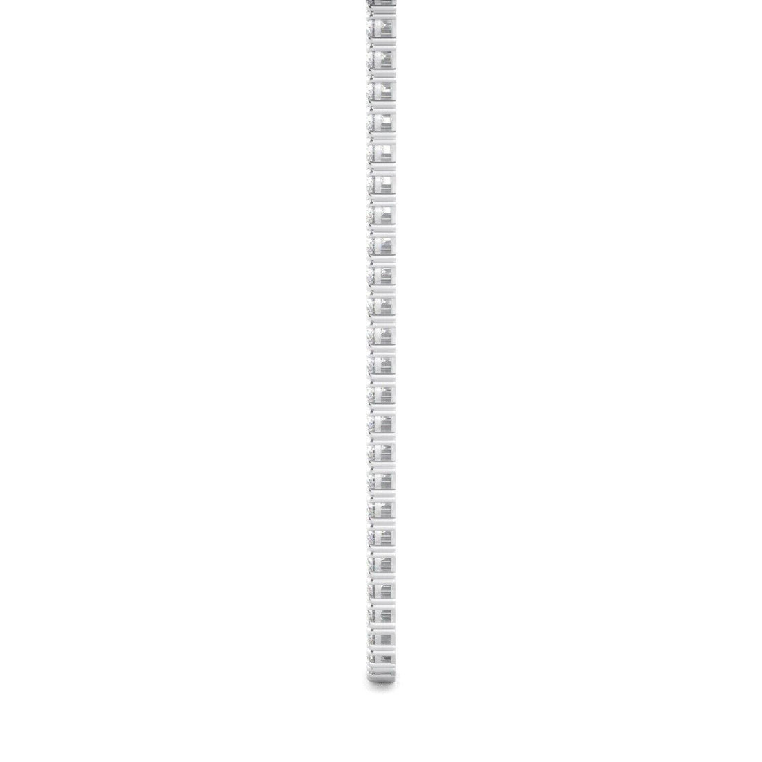 Natural Diamond Tennis Necklace G-H SI1-SI2 14K White Gold 13.77cttw 4 Prong