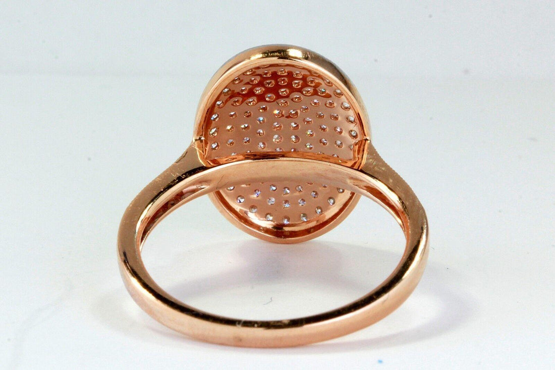 Natural White Diamonds and Pink Diamonds 0.27ct t/w Cocktail Ring set in 18k