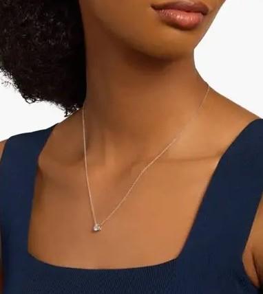 Lab Grown Diamond Solitaire Necklace D-E SI1 14K Yellow Gold 1.00cttw